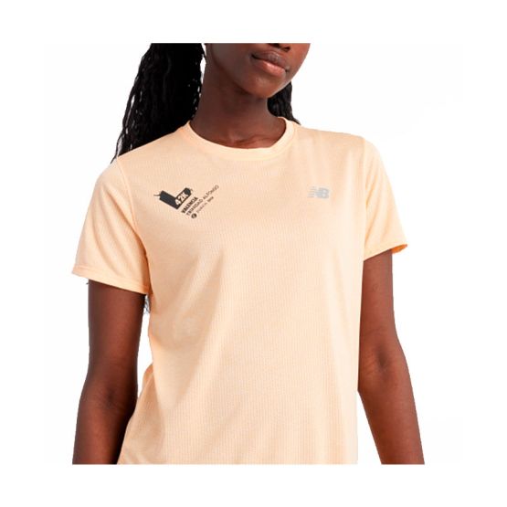 Camiseta Manga Corta New Balance Athletics Marathon Valencia 24 Mujer